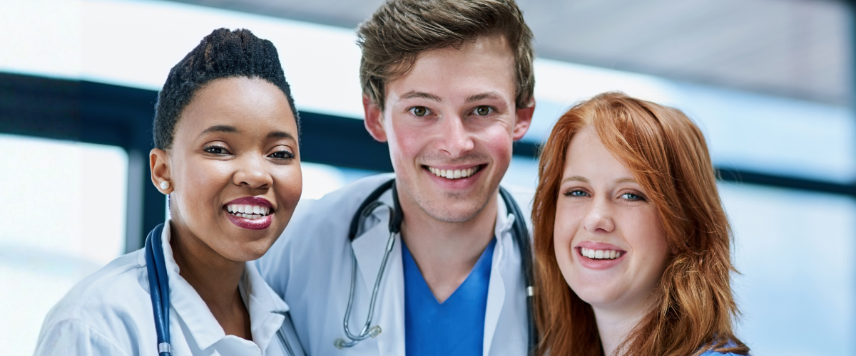 Group of doctors smiling at the camera