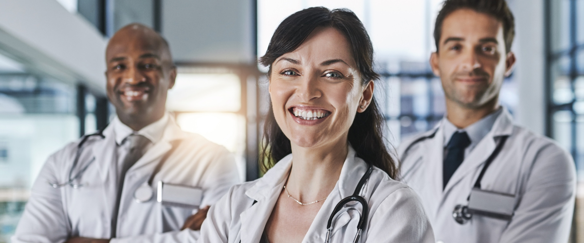 Group of Doctors smiling at the camera