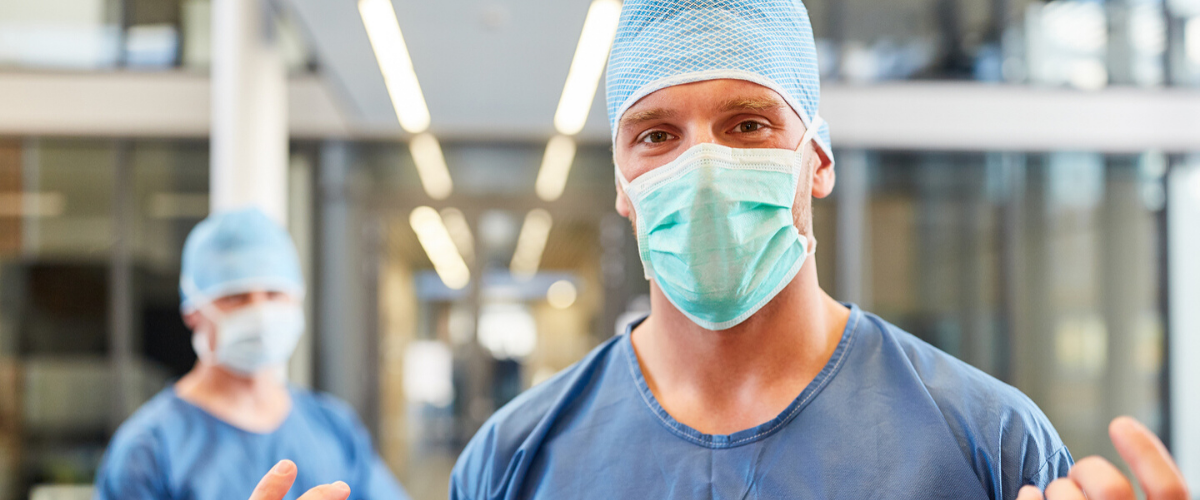 two doctors in masks